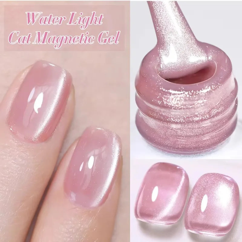BORN PRETTY 10ml Silver Water Light Cat Magnetic Gel Nail Polish Nail Supplies Vernis Semi Permanent Gel for Fall Winter Nails