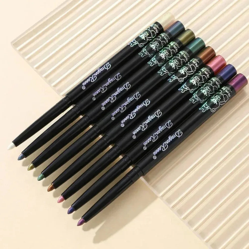 Glitter Aurora Eyeliner Pen Multi Chrome Eye Liner Lasting Shiny Metallic Eyeshadow Lying Silkworm Green Purple Makeup Pigment