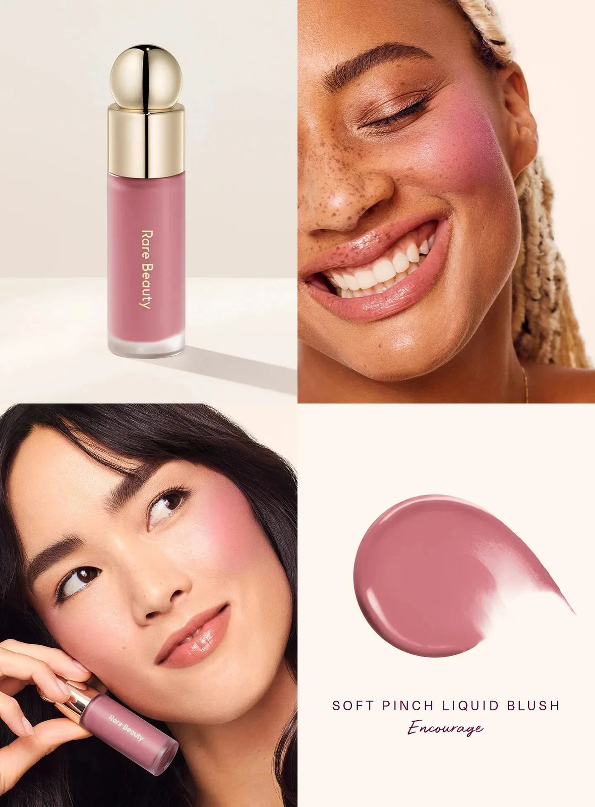Rare Beauty Light Silky Touch Highlighter Soft Pinch Liquid Blush Positive Light Lqiuid Luminizer Stay Vulnerable Melting Blush