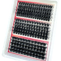 New 15Rows DIY 5D Fluffy Lash Clusters 60D-200D Thick Eyelash Clusters Wispy Individual Lashes 10-20mm Cluster Eyelash Extension