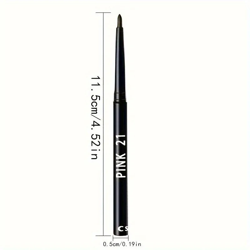 10pcs Deep Black Gel Eyeliner Pencil – Waterproof, Sweat-Resistant & Perfect for Smoky Looks