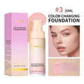 Color Changing Foundation 4 in 1 Moisturizing SPF 30+ Hydrating Color Longwearing Waterproof Travel Coverage Makeup Base
