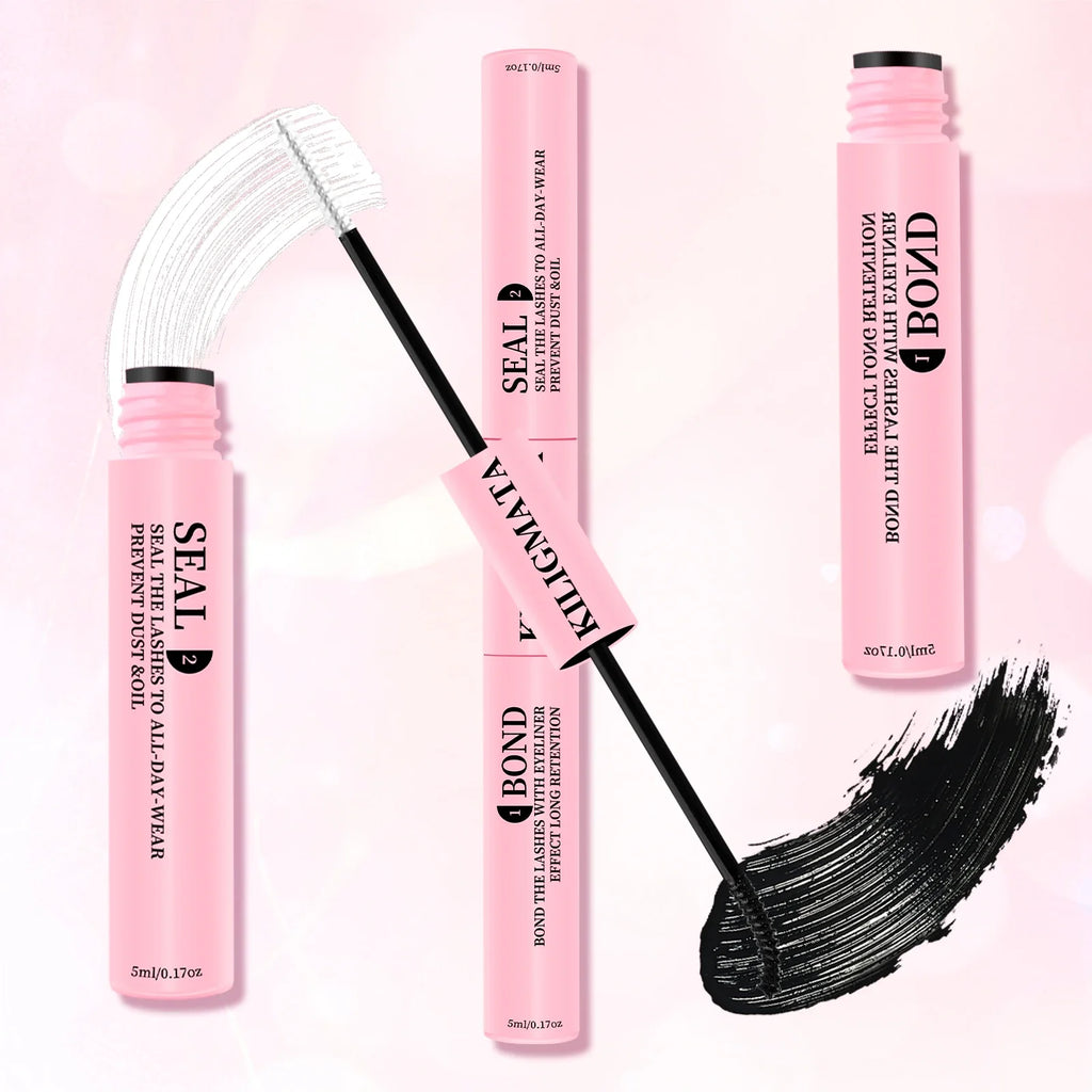 Lash Glue Waterproof Sweatproof Black Eyelash Adhesive Quick-Dry Clusters Hold up to 72 Hours