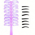 8-In-1 Reusable Eyebrow Template Set, Eyebrow Template Tool, Eyebrow Makeup Model Tool And Accessories