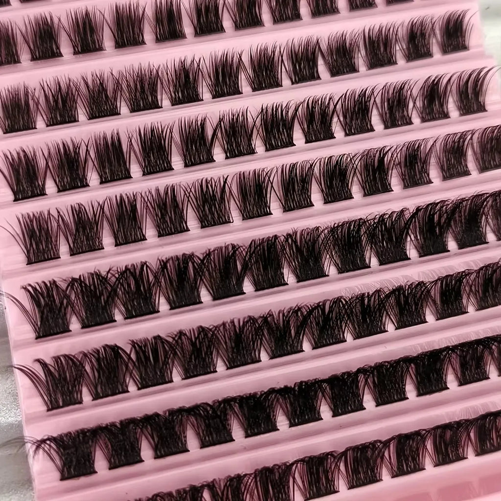 200/720PCS Eyelash Cluster Kit | Soft Fluffy Long-Lasting Beginner-Friendly Easy Apply Daily