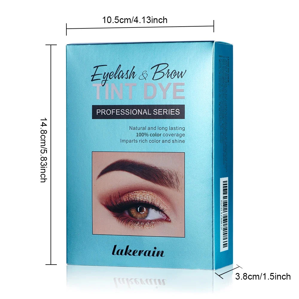 Professional Eyelash Eyebrow Dye Tint Kit Classic Black Natural Eyelash Lifting Perm Treatment Makeup Set Eyebrows Paint Makeup