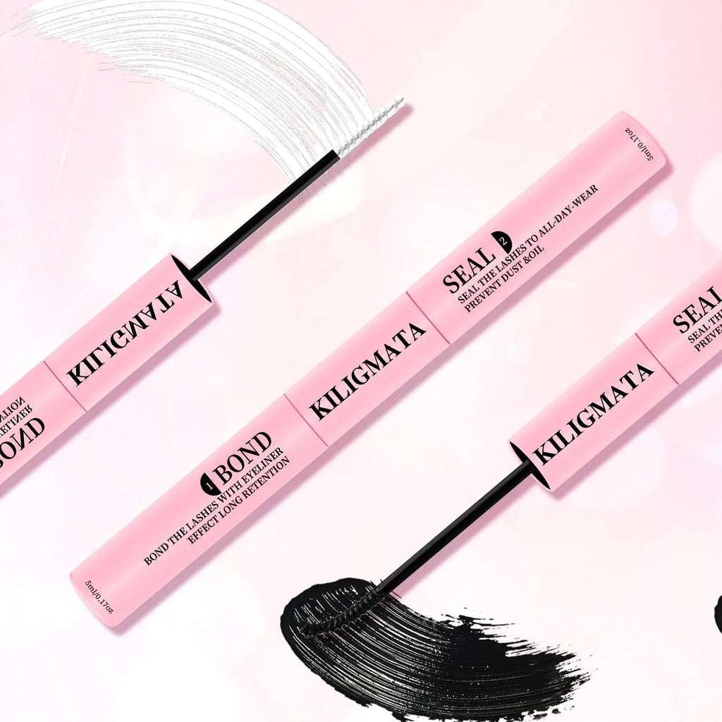 Lash Glue Waterproof Sweatproof Black Eyelash Adhesive Quick-Dry Clusters Hold up to 72 Hours
