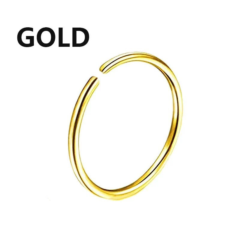 Tragus Helix Cartilage Earring Nose Ring Septum Clicker Conch Three Layers Nostril Piercing Jewelry