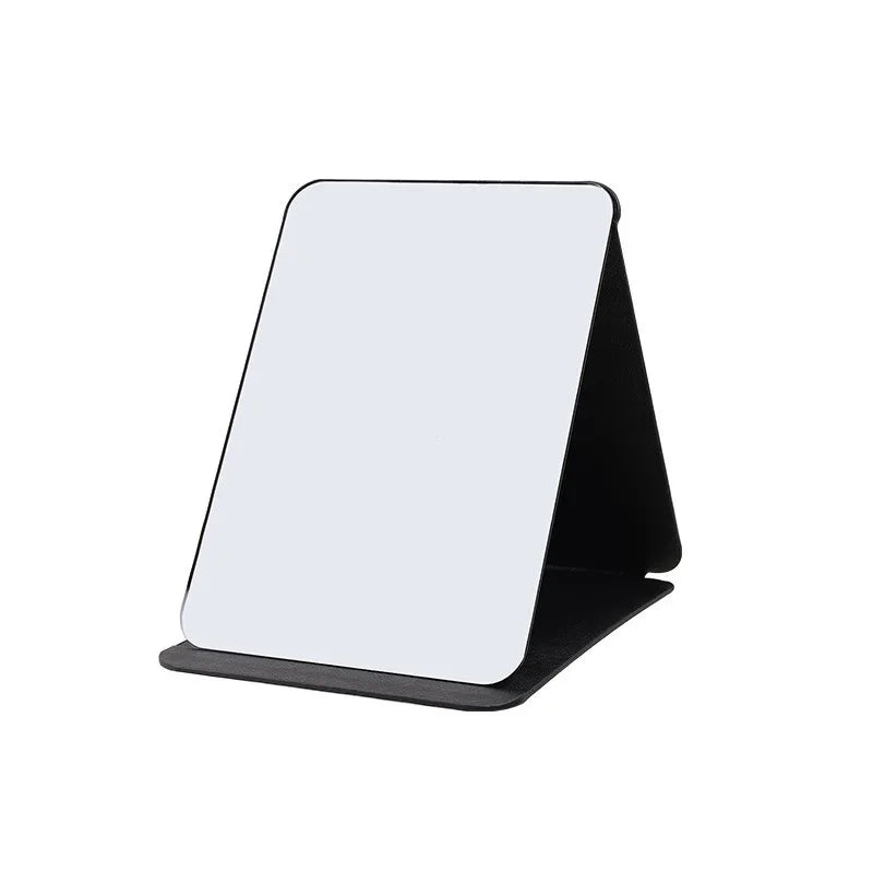 Folding Makeup Mirror High-quality Portable Desktop Makeup Mirror Single-side Creative Women Solid Color Standing Makeup Mirror