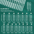 Nailpop Space French Dual Forms 15 Sizes 60/150PCS Transparen Reusable Nail Extension Gel French Tip Manicure Tool DIY Art Salon