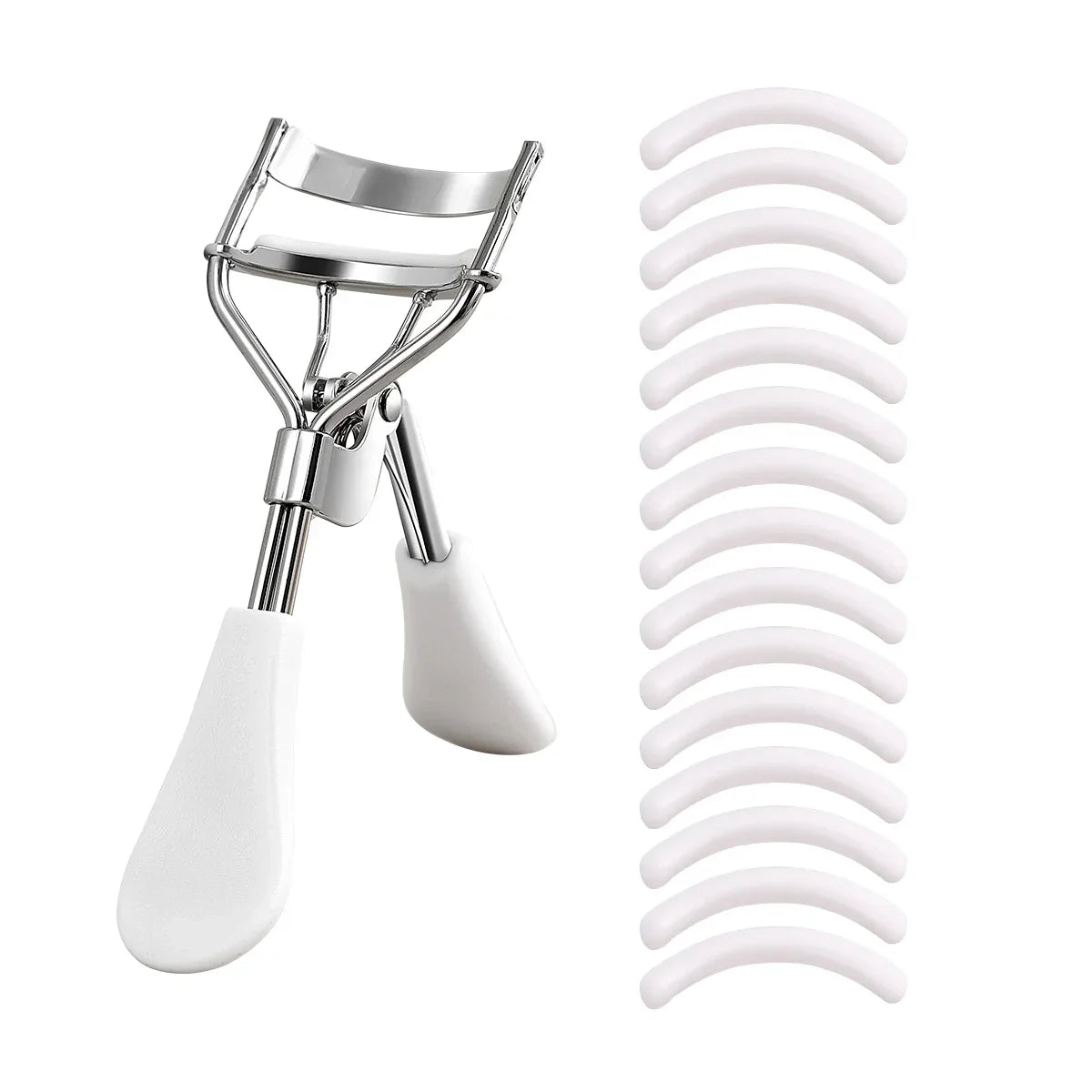 with 15 Silicone Pads and Stainless Steel Eyelash Curler Portable Eyelash Curler, Used for Eyelash Extension and Curling Tools