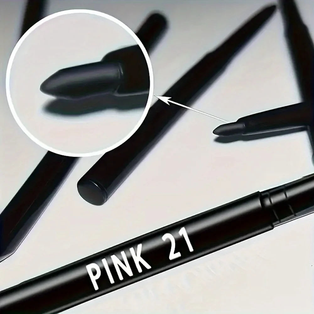 10pcs Deep Black Gel Eyeliner Pencil – Waterproof, Sweat-Resistant & Perfect for Smoky Looks