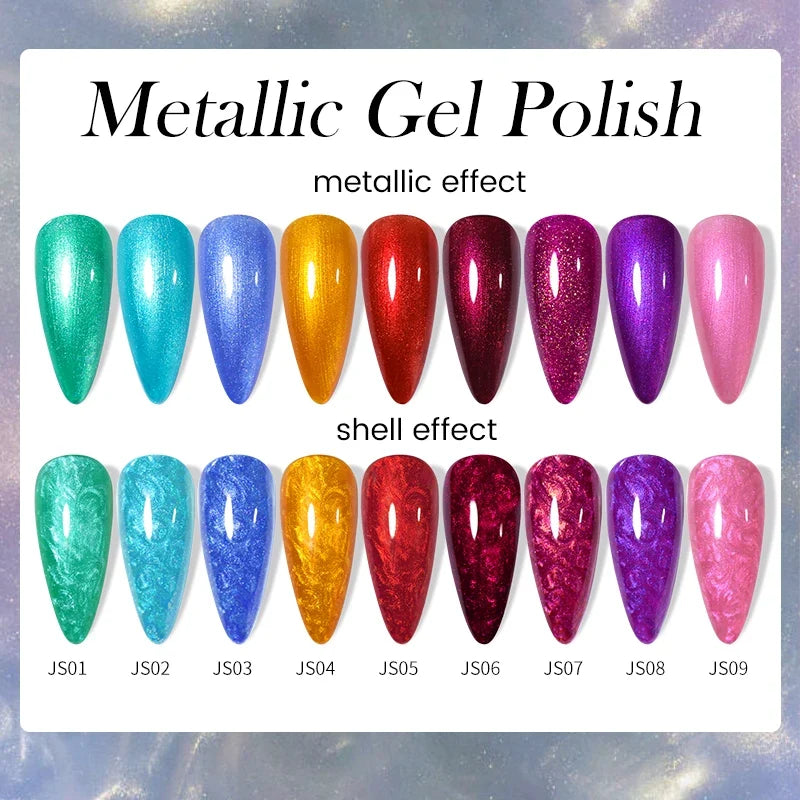 LILYCUTE 7ml Metallic Red Gel Nail Polish Winter Bright Chrome Glitter Mirror Enamel Gel Semi Permanent UV Soak Off Nail Art