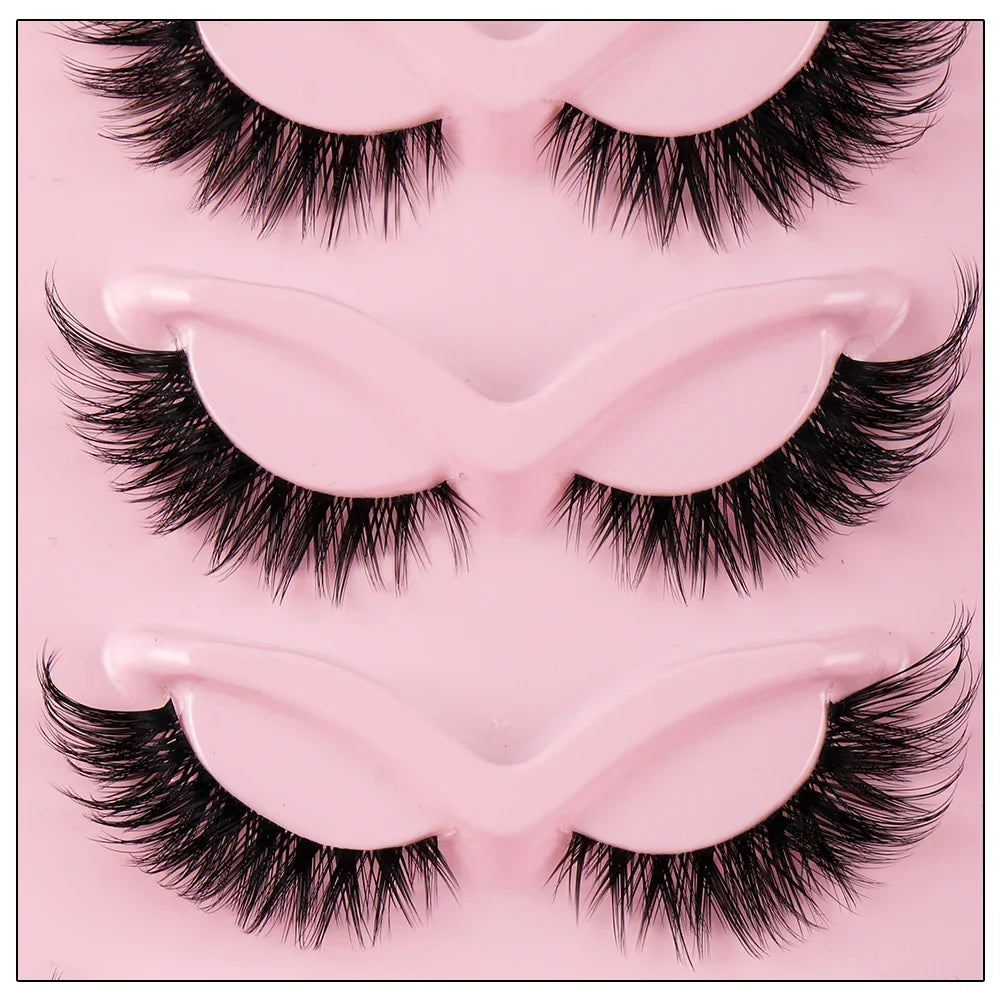 5 Pairs Cat Eye Lashes Faux Mink