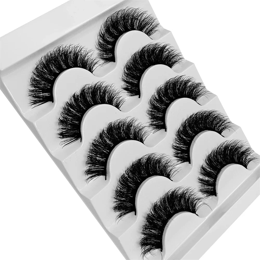 Mink Fluffy 3D Fake Lashes Makeup Messy False Eyelashes