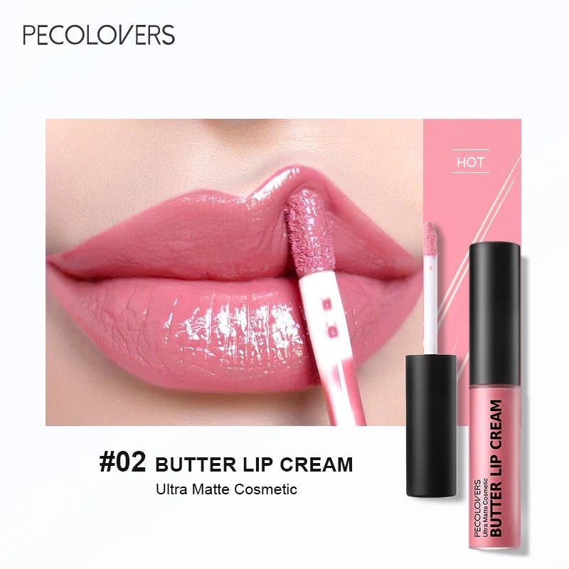 1PC Waterproof Liquid Lipstick 21 Color Vitamin E Makeup Sets Lip Glosses Lip Plumpers