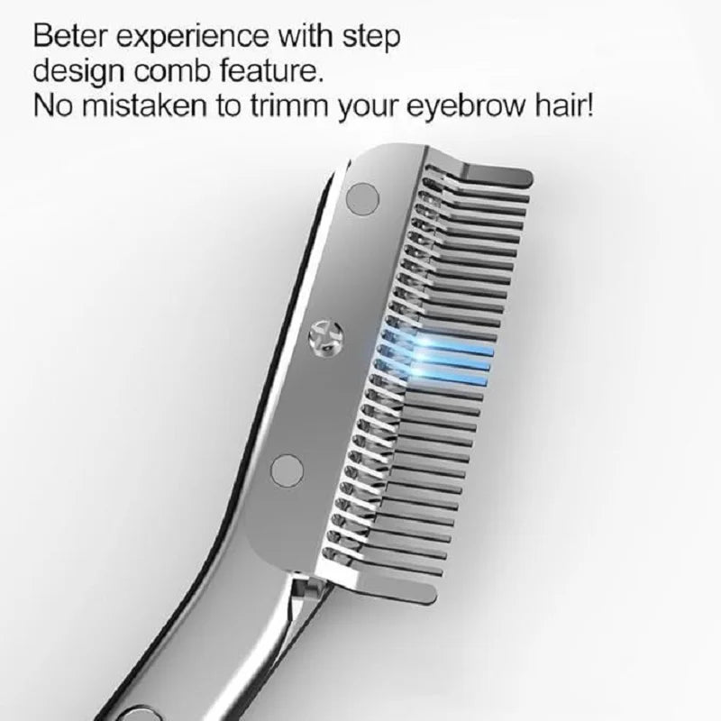 Stainless Steel Eyebrow Scissors With Eyebrow Comb High Quality Makeup Scissors Eyebrow Trimming Knife Hair Remover Shaver Tool