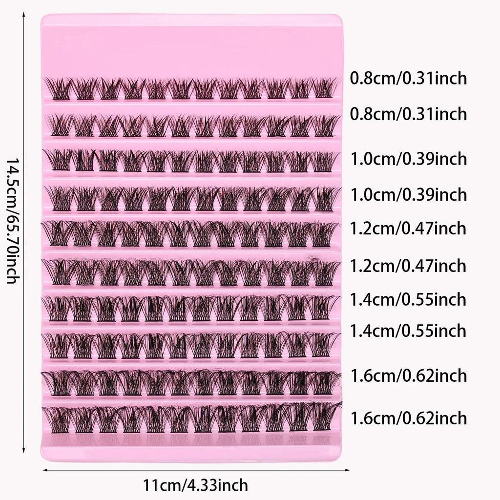 Lash Clusters 120Pcs D Curl Fluffy Volume