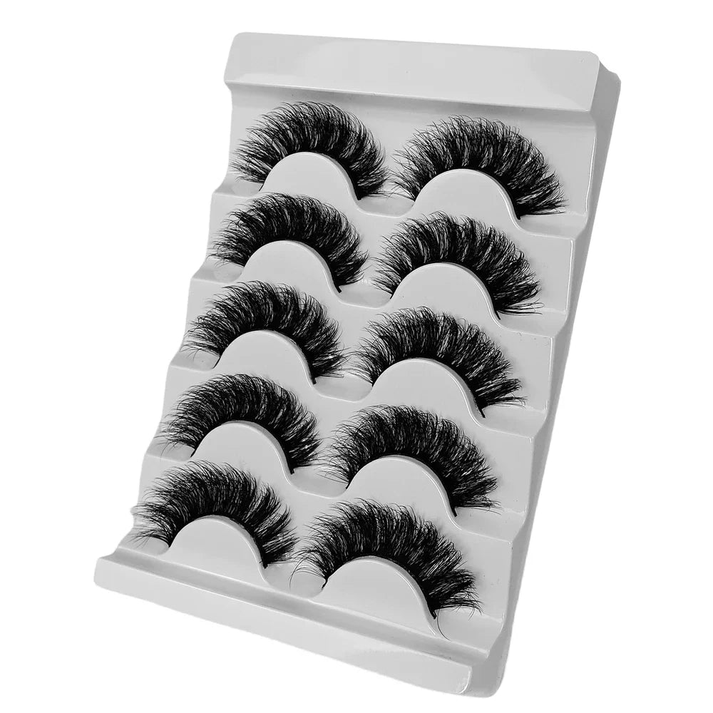 Mink Fluffy 3D Fake Lashes Makeup Messy False Eyelashes