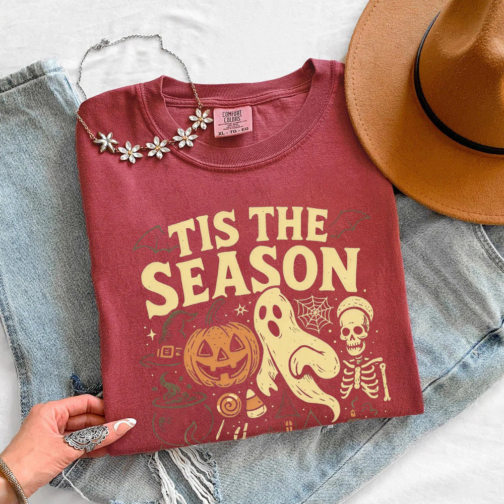 Tis The Season Halloween Comfort Colors Shirt - Spooky Tee