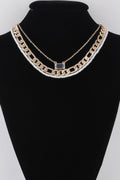 Women's Multi Crystal N Pearl Necklace BYMANYC ® New York CONTEMPORARY VIBRANT MODERN FASHION - New Collection