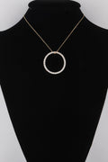 Women's Jewel Lined Circle Pendant Necklace BYMANYC ® New York CONTEMPORARY VIBRANT MODERN FASHION - New Collection