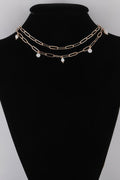 Women's Rhinestone N Bead Chain Necklace BYMANYC ® New York CONTEMPORARY VIBRANT MODERN FASHION - New Collection
