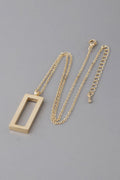 Women's Open Rectangle Pendant Necklace BYMANYC ® New York CONTEMPORARY VIBRANT MODERN FASHION - New Collection