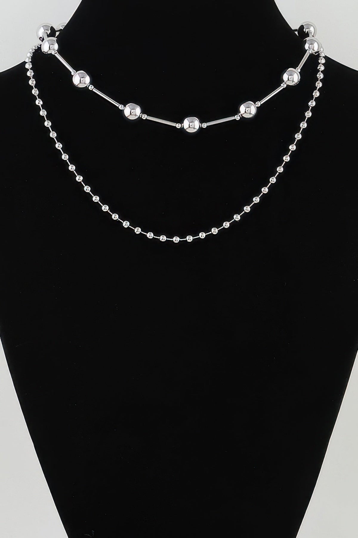 Women's Dual Layered Polished Chain Necklace