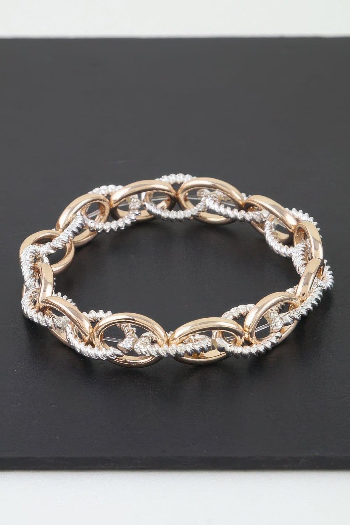 Women's Chain Bracelet Multi Intertwined Twisted BYMANYC ® New York BOLD LAYERED STATEMENT BRACELET - New Collection