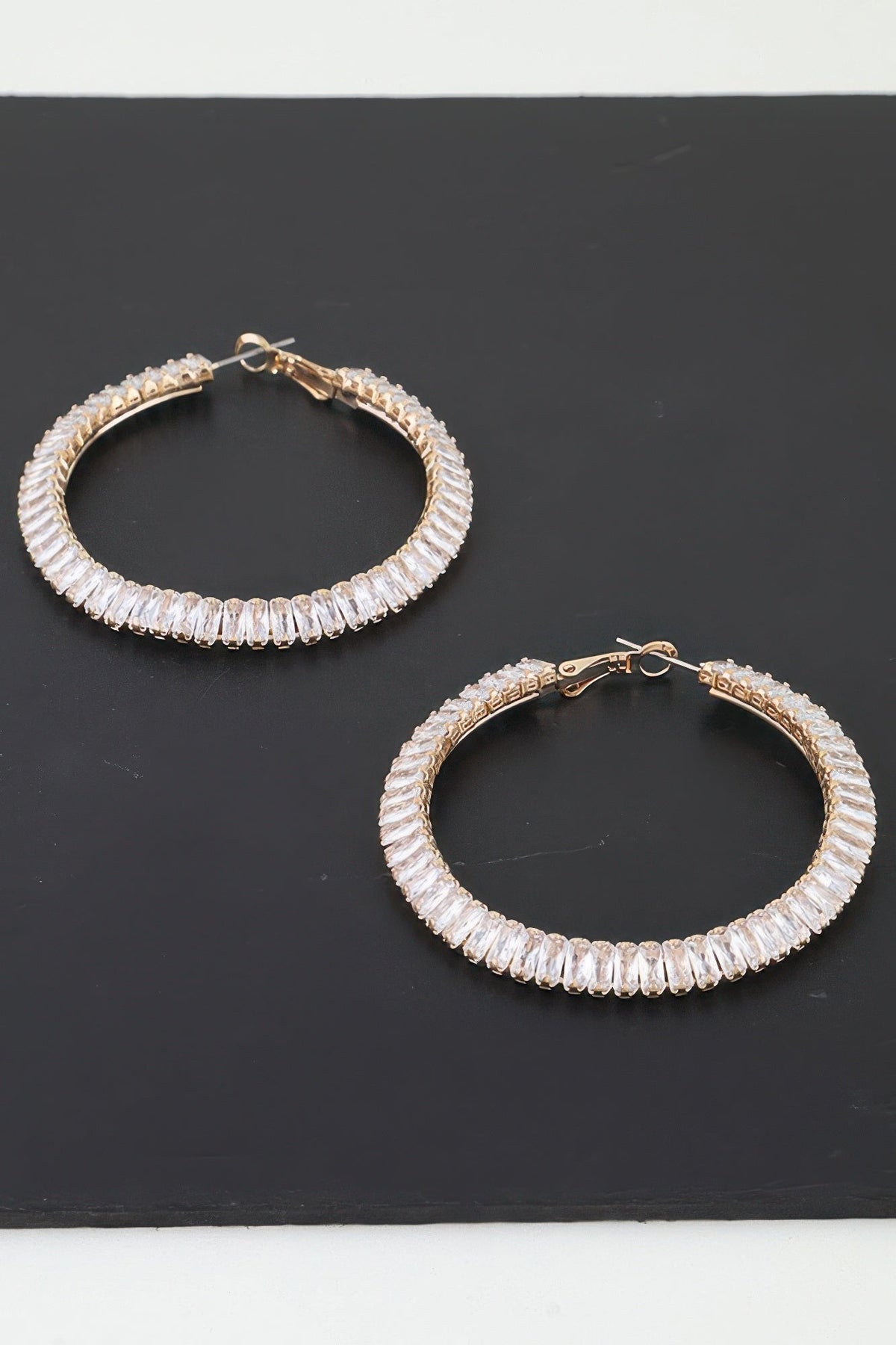 Women's Earrings Hoops Zirconia BYMANYC ® New York MADISON HOOPS - New Collection