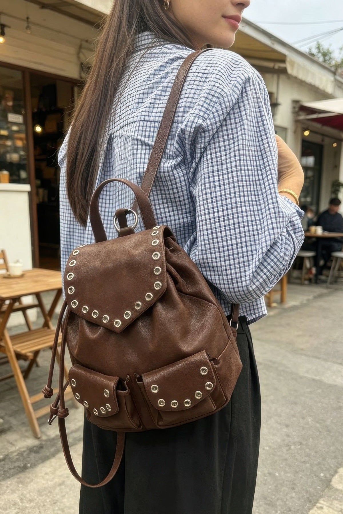 Women's Backpack Vegan Leather BYMANYC ® New York CONTEMPORARY SLEEK DAILY BAG - New Collection