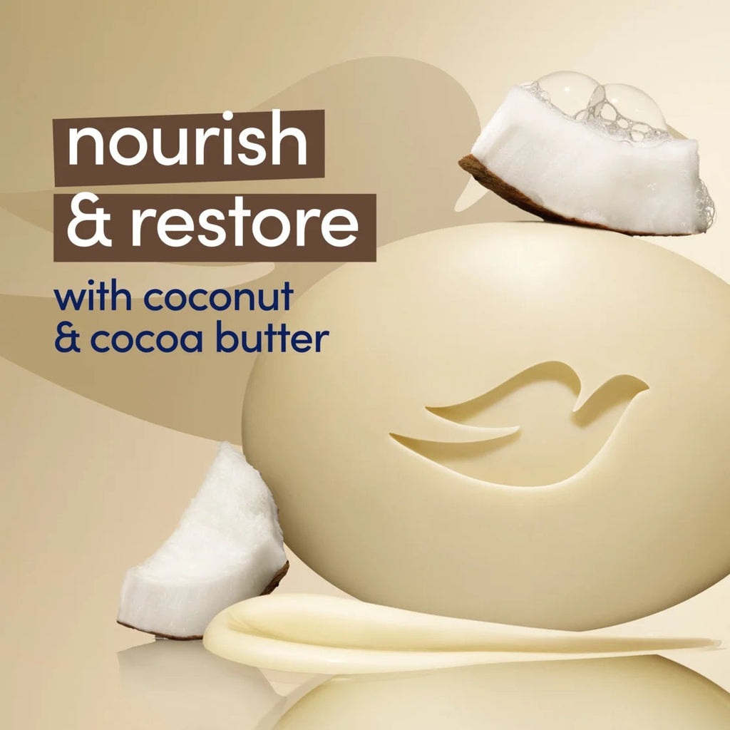 Beauty Bar Women'S Bath Soap Restoring Coconut & Cocoa Butter, 3.75 Oz 8 Bars
