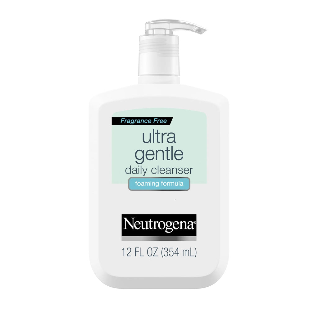 (2 Pack)  Ultra Gentle Foaming Facial Cleanser, Daily Face Wash, 12 Fl. Oz