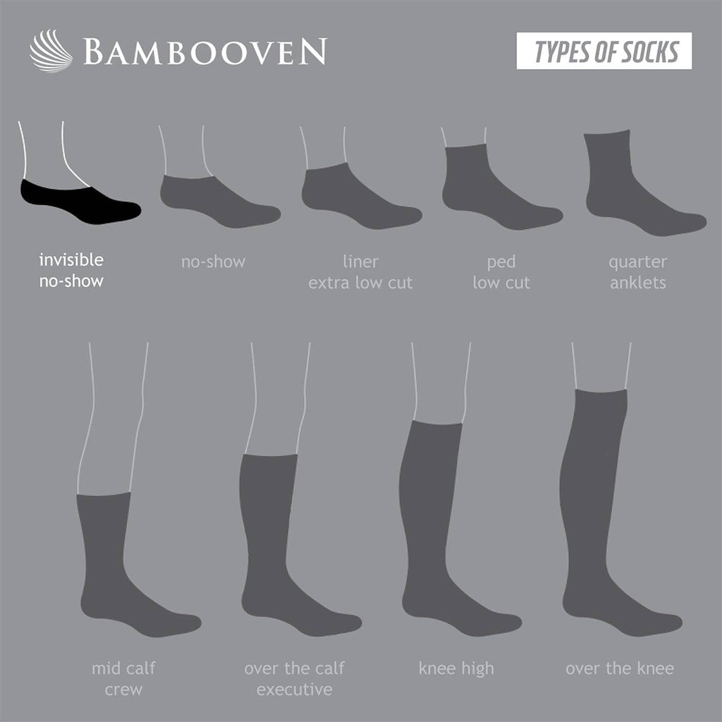 Women’s Bamboo No-Show Socks 6-Pack, White, Pink & Black
