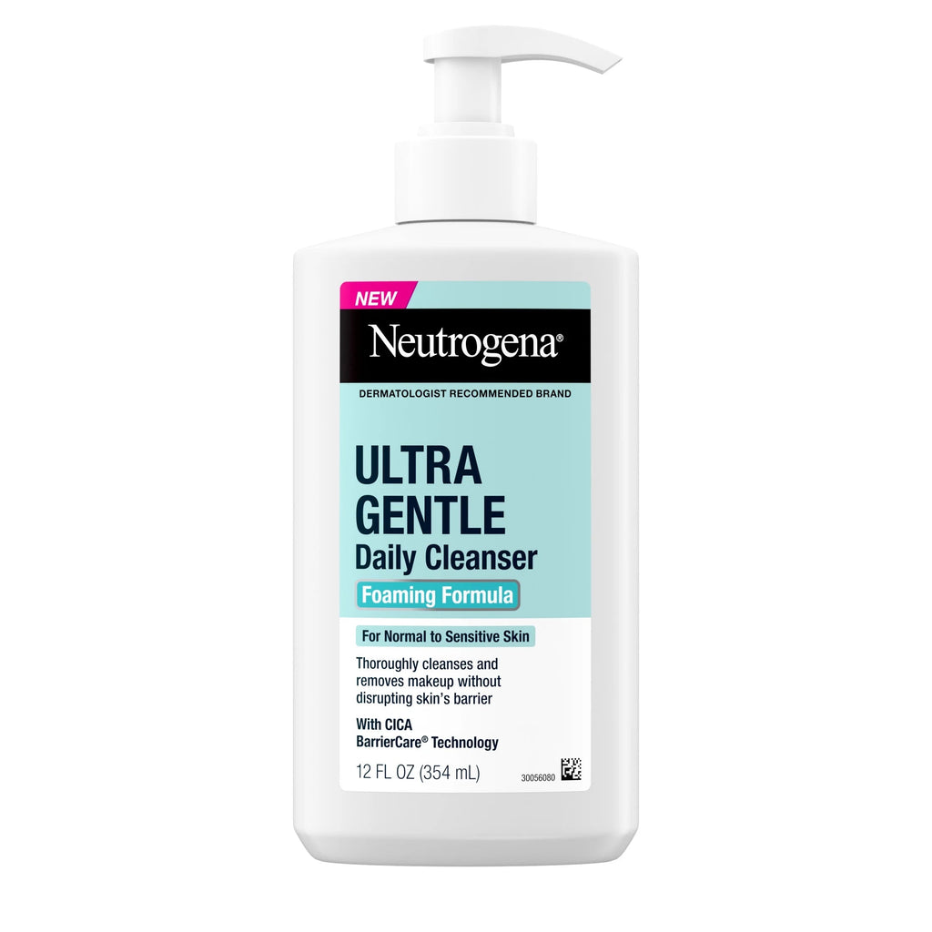(2 Pack)  Ultra Gentle Foaming Facial Cleanser, Daily Face Wash, 12 Fl. Oz