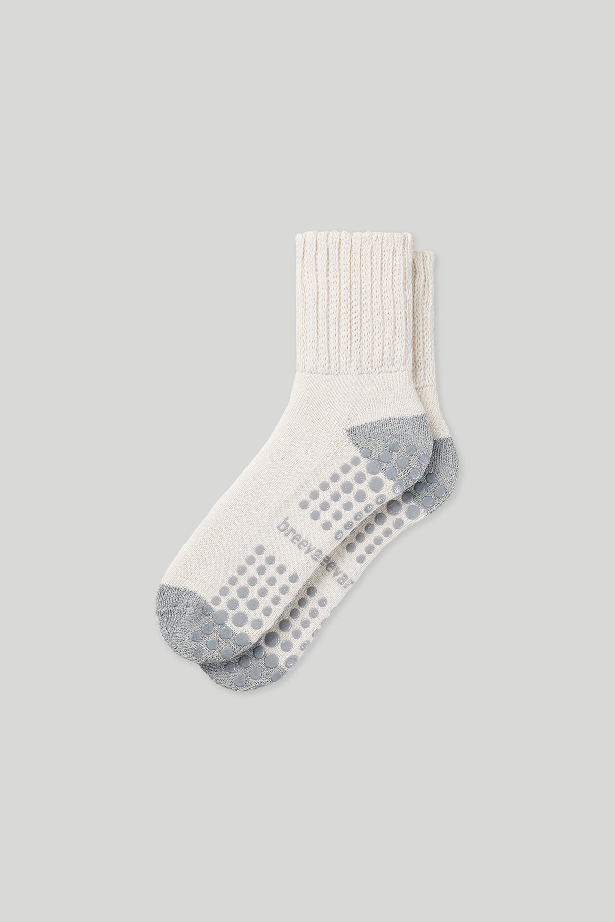 6-Pack Women's Work From Home Socks with Relaxed Cuff and Non-Slip Grip