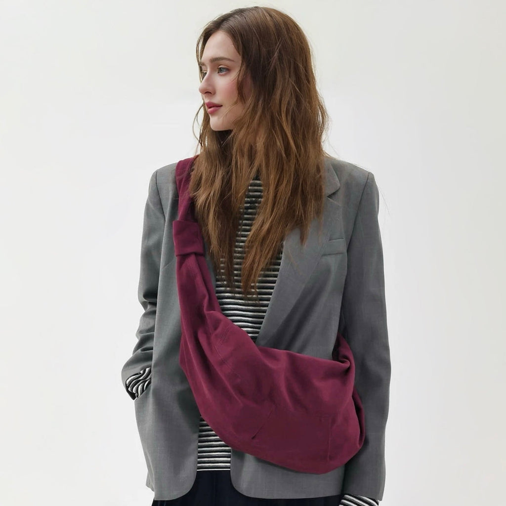 Women's Corduroy Cozy Crescent Bag