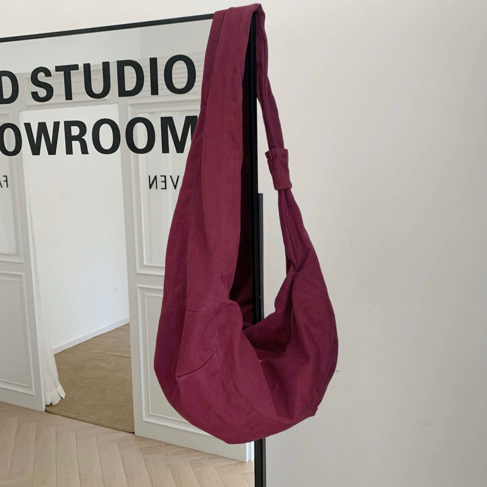 Women's Corduroy Cozy Crescent Bag