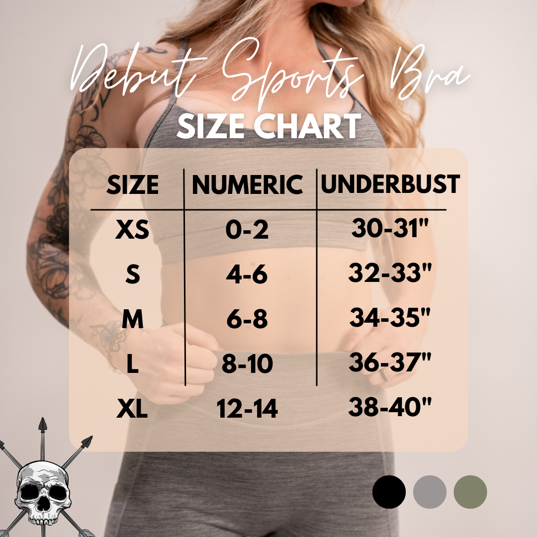 Women's Debut Sports Bra- Black