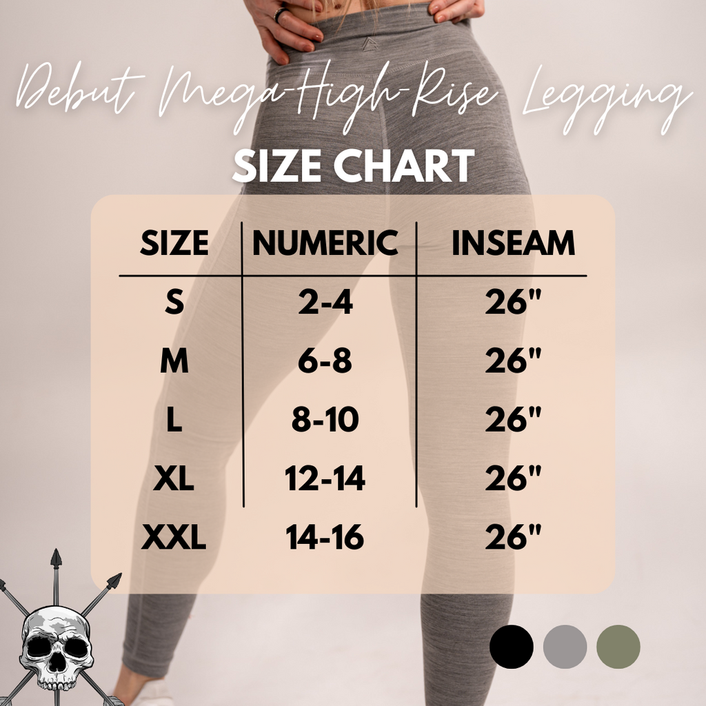 Women's Debut Mega High Rise Leggings- Gray