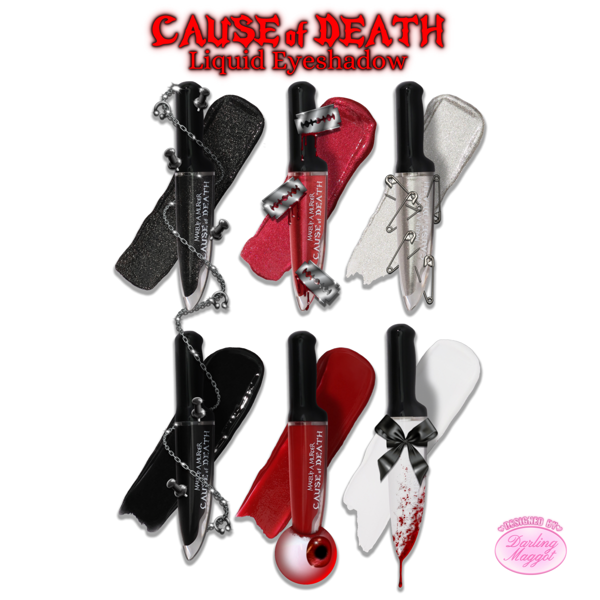 Cause of Death Liquid Eyeshadow Collection — Black Coffin