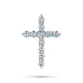 14K White Gold Pendant with 11 Round-Cut Lab-Created Diamonds 1.748