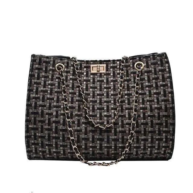 Women's Leather Chain Crossbody Bag