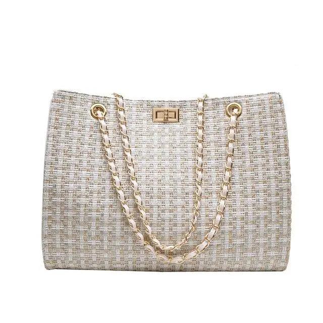 Women's Leather Chain Shoulder Bag