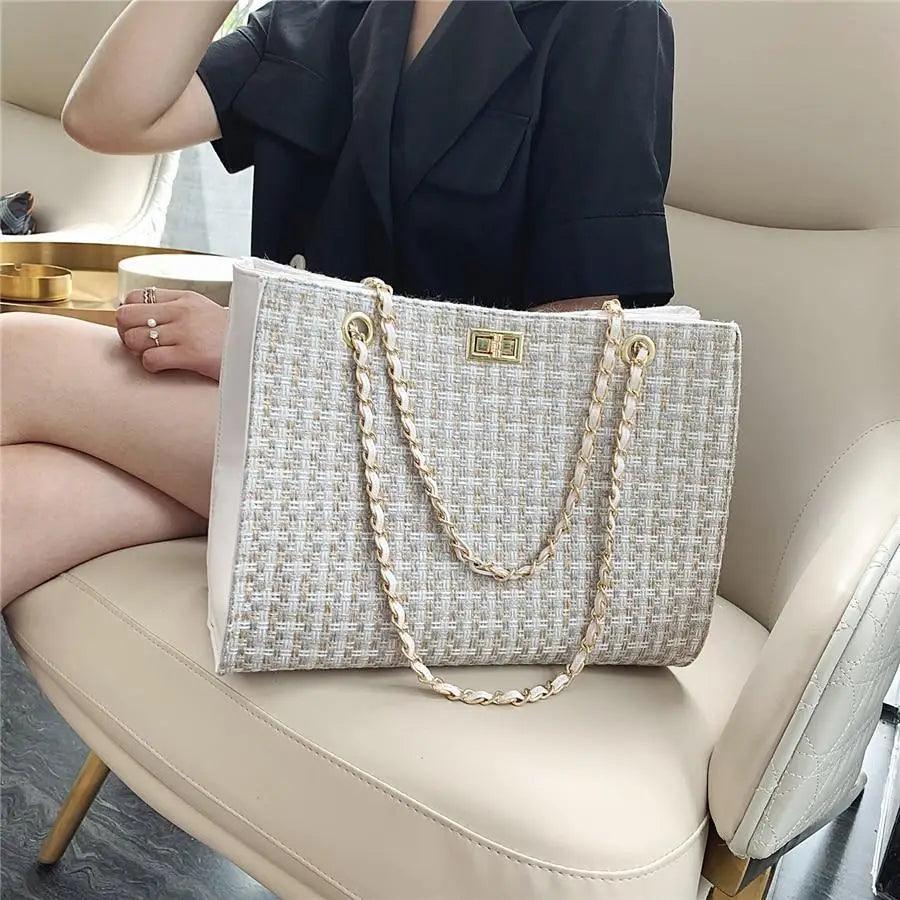 Women's Leather Chain Shoulder Bag