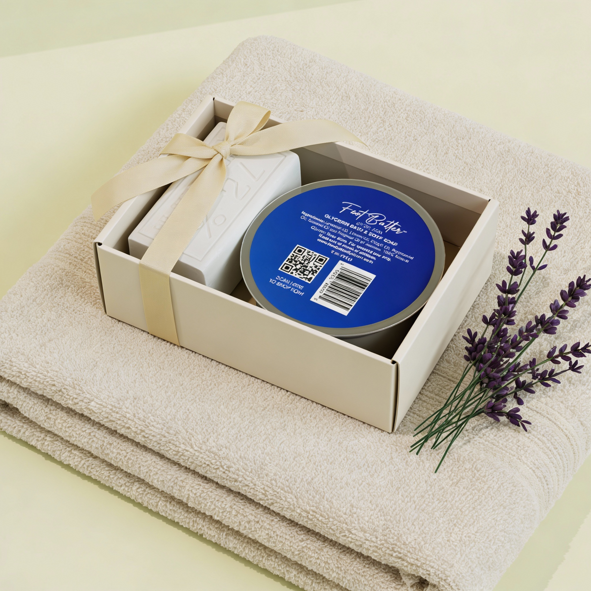 Lavender Glycerin Bath & Body Soap – Hydrating, Gentle, Moisturizing Cleanser