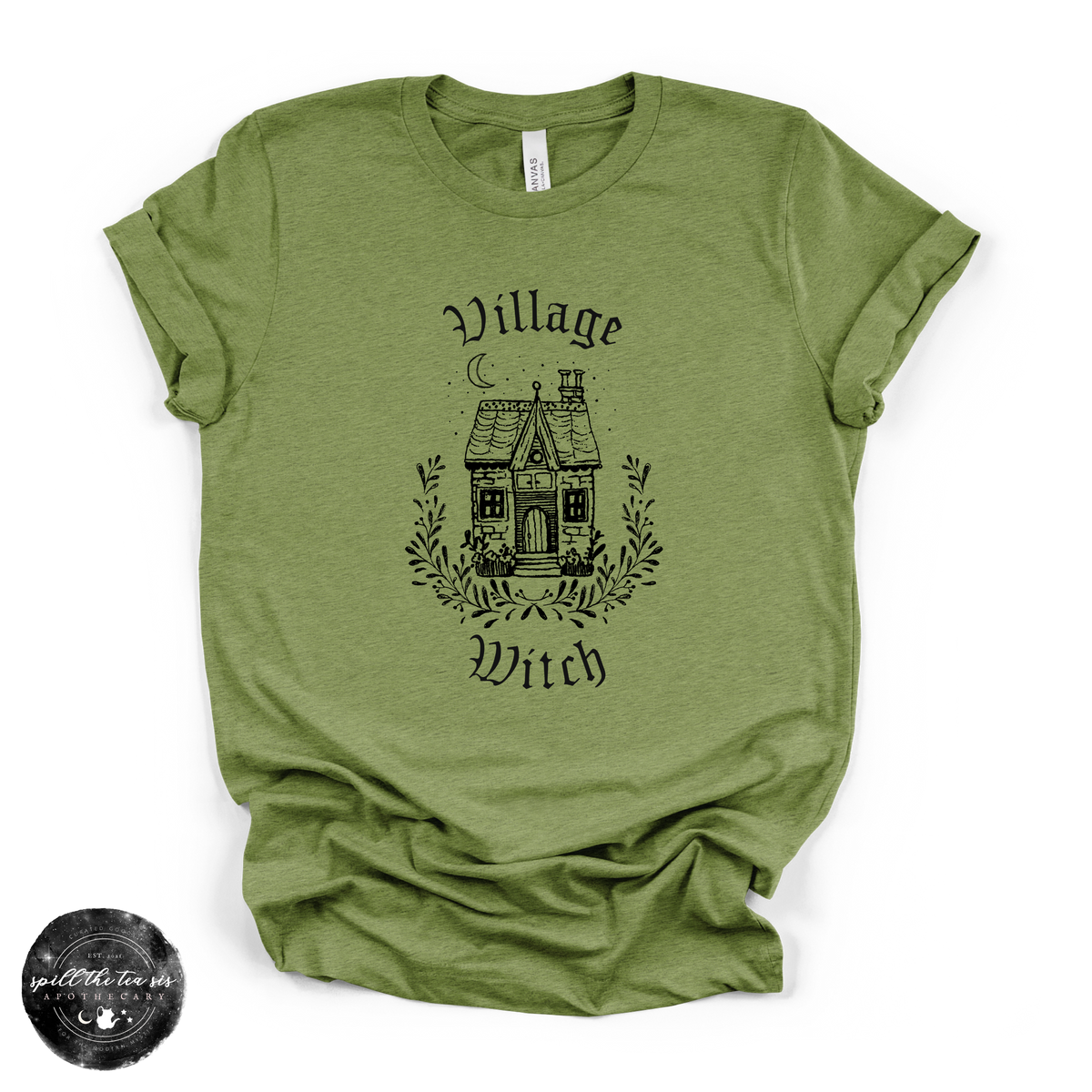 Village Witch House Tee | Cozy Cottage Witch Graphic T-Shirt