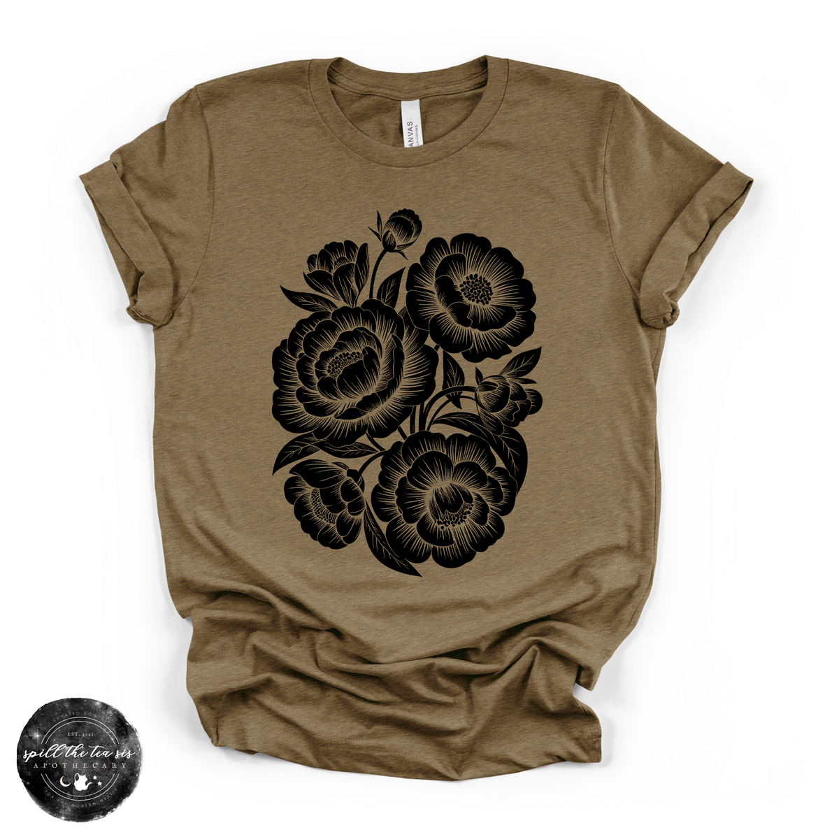 Black Roses Tee | Gothic Floral Graphic T-Shirt
