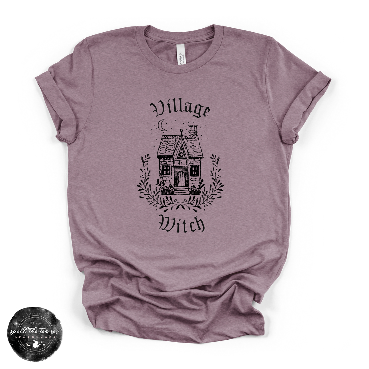 Village Witch House Tee | Cozy Cottage Witch Graphic T-Shirt